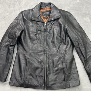 WILSON PELLE STUDIO‎ Cafe Racer  Leather Jacket Womens M Black Thinsulate Ultra